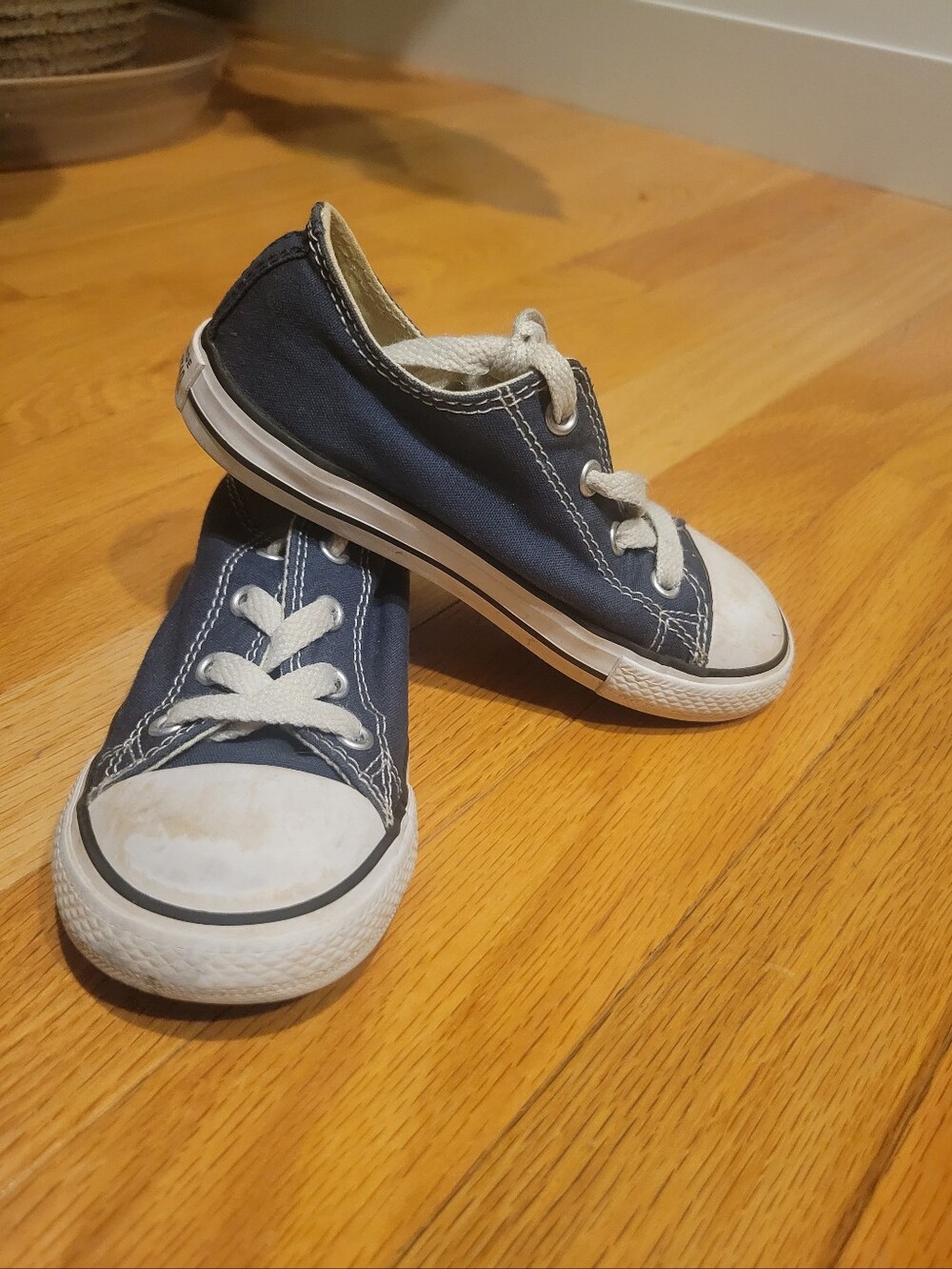 Converse All-Star Classic Low-Top Kids Canvas Sneakers - Navy | 9